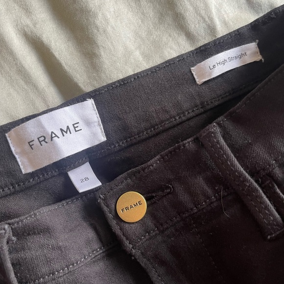 Le High Straight in Film Noir FRAME DENIM - Picture 2 of 4